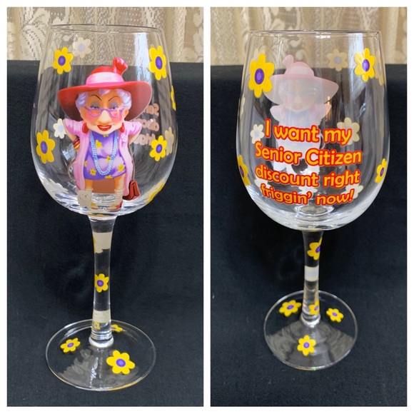 unbranded Dining Hysterical Senior Citizen Discount Pedestal Wine